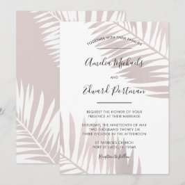 Invitación Graceful Palms Wedting