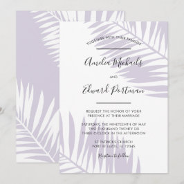 Invitación Graceful Palms Wedting