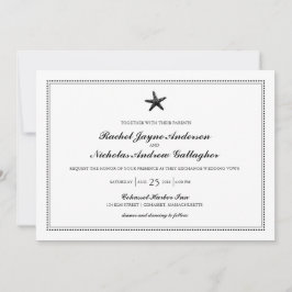 Invitación Graceus Starfish Classic Black | BODA