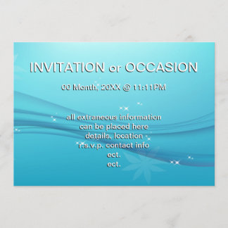 Invitación gracia azul