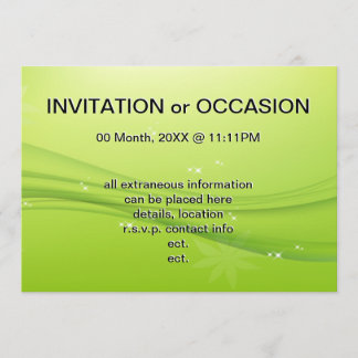 Invitación gracia verde