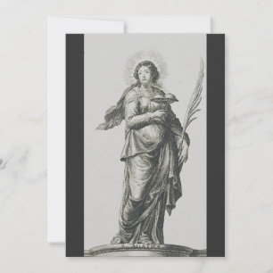 Invitación Gracia Volcánica de Santa Águeda de Sicilia Arte