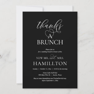 Invitación Gracias a un Brunch, Fiesta de Elopement Boda mode