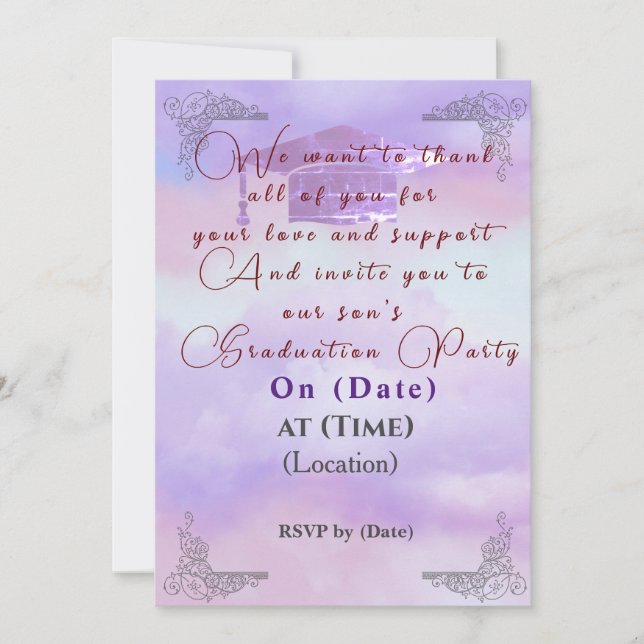 Invitación Gracias al apoyo (Anverso)