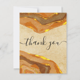 Invitación Gracias Boho Terracotta Earth Tones