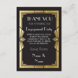 Invitación Gracias Cartas de la fiesta de boda de compromiso 