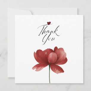 Invitación Gracias, Corazón Un tranquilo agradecimiento Grati