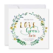 Gracias Corona Floral Acuarela