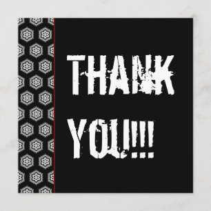 Invitación Gracias el 21ro negro W1451 rojo del fiesta de