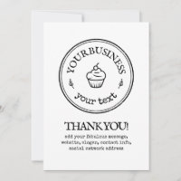 Gracias, el logo de la panadería dulce hecha a man