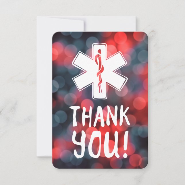 Invitación gracias estrella de la vida (Anverso)