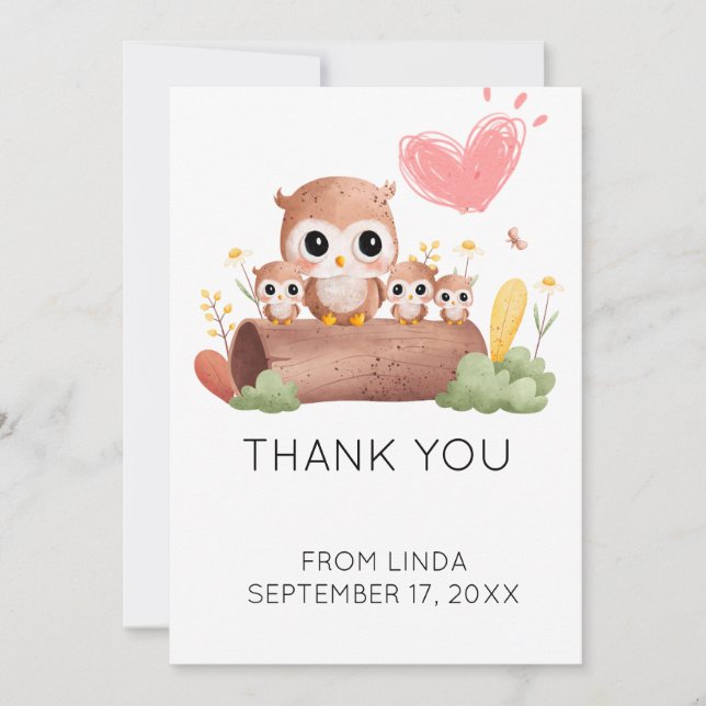 Invitación gracias foto ultra sonido, chistosa ducha bebé (Anverso)