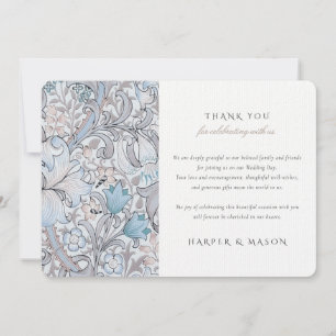 Invitación Gracias Lily Golden Classic Pastel Morris