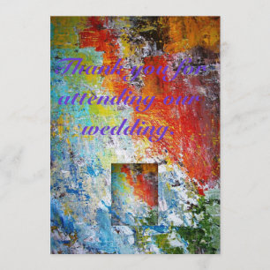 Invitación Gracias Por Asistir A Nuestro Boda