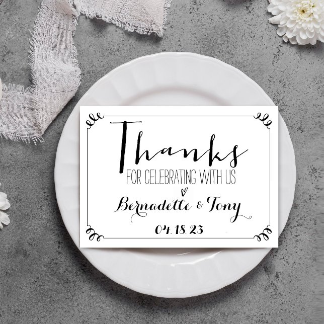 Invitación ¡Gracias Por Celebrarnos Con Nosotros! Boda Gracia (Subido por el creador)