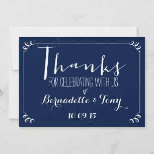 Invitación ¡Gracias Por Celebrarnos Con Nosotros! Boda Gracia
