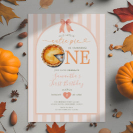 Invitación Gracias por darle a Cutie Pie Naranja Gingham prim