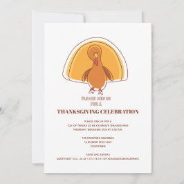 Invitación Gracias por el Día de Acción de Gracias de Turquía