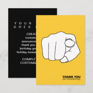 Invitación gracias por el ilustracion de voluntariado