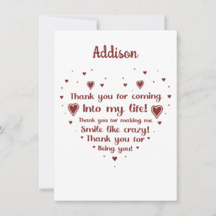 Invitación Gracias por hacerme sonreír.