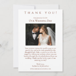 Invitación Gracias por la foto de los bodas - Caballos occide