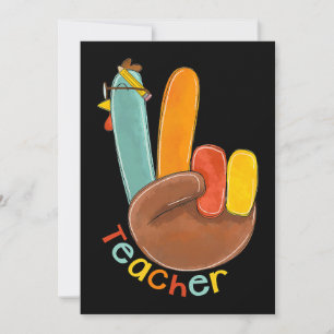 Invitación Gracias por la mano de Turquía, feliz Día de Acció