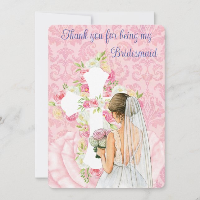 Invitación Gracias Por Ser Mi Novia (Anverso)