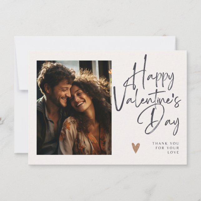 Invitación Gracias Por Tu Amor | Foto de Valentine Card (Anverso)