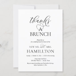 Invitación Gracias por un Brunch, Fiesta de Elopement después