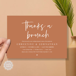 Invitación Gracias por un brunch, invitati de la celebración 