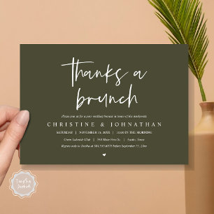 Invitación Gracias por un brunch, invitati de la celebración