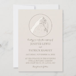 Invitación Gracias por venir a nuestro boda. Los amantes se b