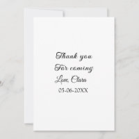 gracias por venir agregar nombre mensaje de texto 