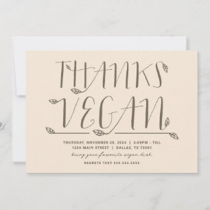 Invitación Gracias Vegan