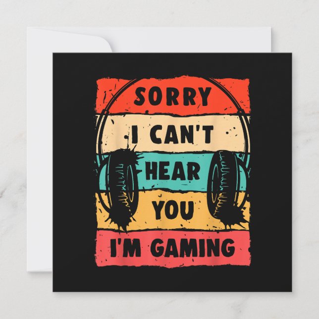 Invitación Graciosa camiseta de gamer para adolescentes hombr (Anverso)