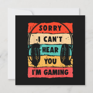 Invitación Graciosa camiseta de gamer para adolescentes hombr