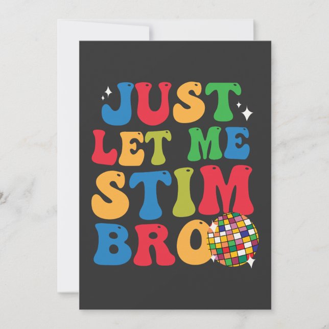 Invitación Graciosa conciencia autista sobre el autismo solo  (Anverso)