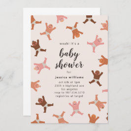 Invitación Graciosa ducha de bebés Neutral de género