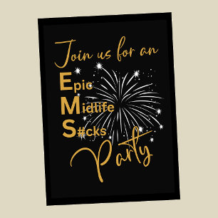 Invitación Graciosa Epic Gold Epic Midlife masculino S#cks 50