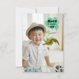 Invitación Graciosa fiesta de cumpleaños de cocodrilos con fo