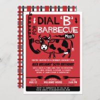 Graciosa parrillada de verano| Vaca BBQ retro 60