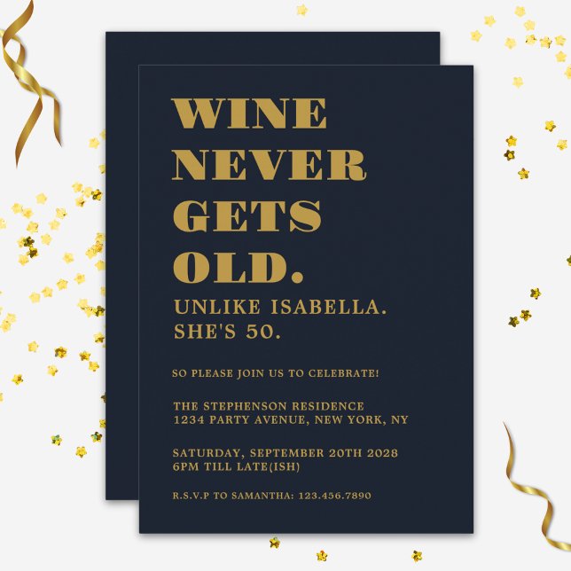 Invitación Graciosa y divertida fiesta de cumpleaños para adu (Subido por el creador)