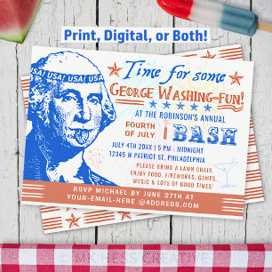 Invitación Gracioso 4 de julio, Fiesta de la Independencia