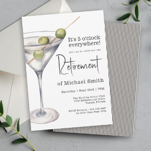 Invitación Gracioso Fiesta de Jubilación en Todas Partes