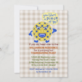 Invitación Gracioso Fiesta de la cena de la fiesta de Acción 