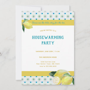 Invitación Gracioso Fiesta de té de la casa Boho Verde azulad