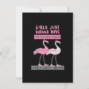 Invitación Gracioso Flamingo Sarcástico Nuestro Reloj Roca Am