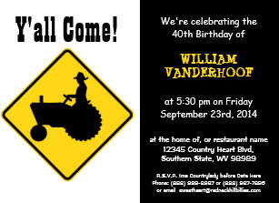Invitaciones De Cumpleanos Del Tractor Zazzle Es