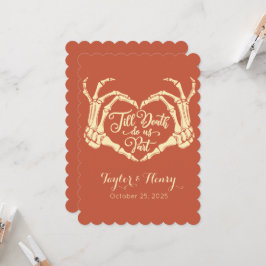 Invitación Gracioso hasta la muerte nos invitan a la boda Fie