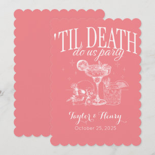 Invitación Gracioso hasta la muerte nos invitan a la boda Fie